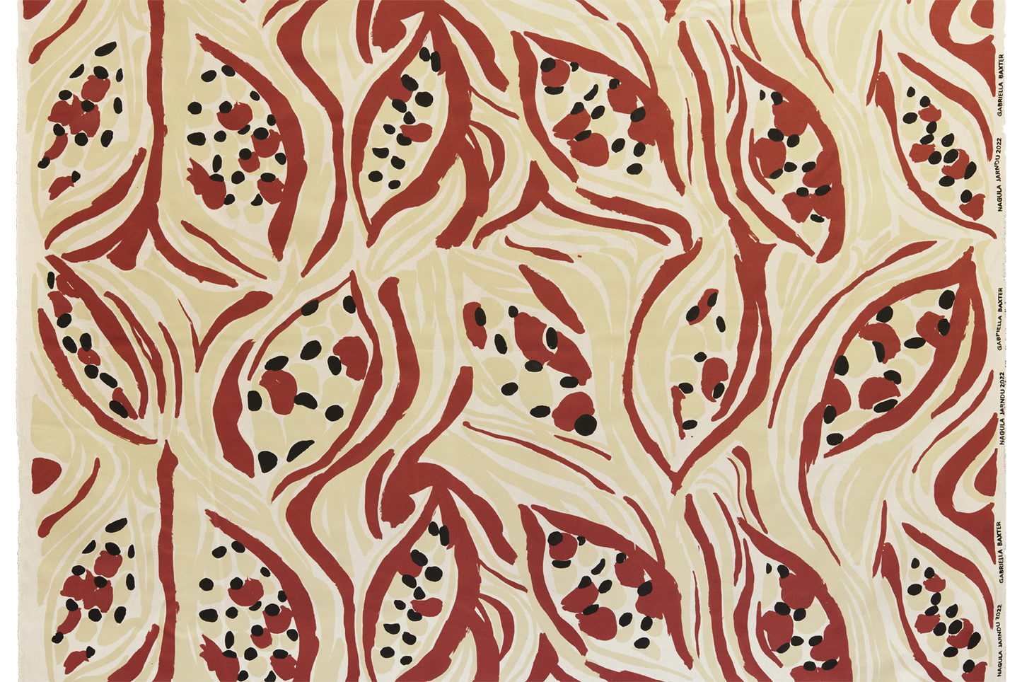 Kurrajong Seed Pod on Birch linen - Gabriella Baxter
