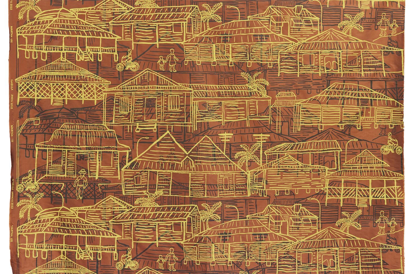 Yalirragub Buru (our place from before) on silk - Martha Lee