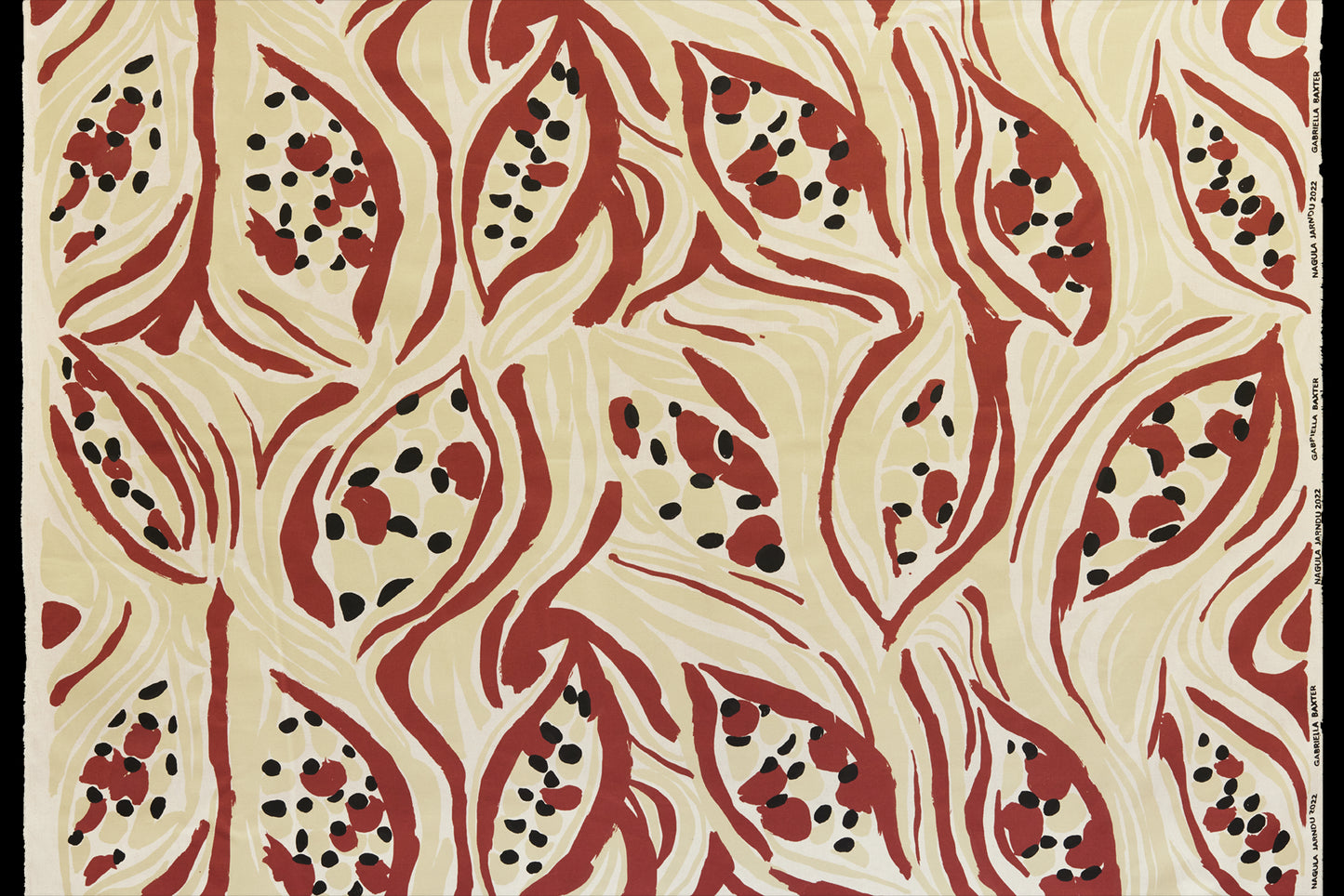 Kurrajong Seed Pod on cotton/linen - Gabriella Baxter