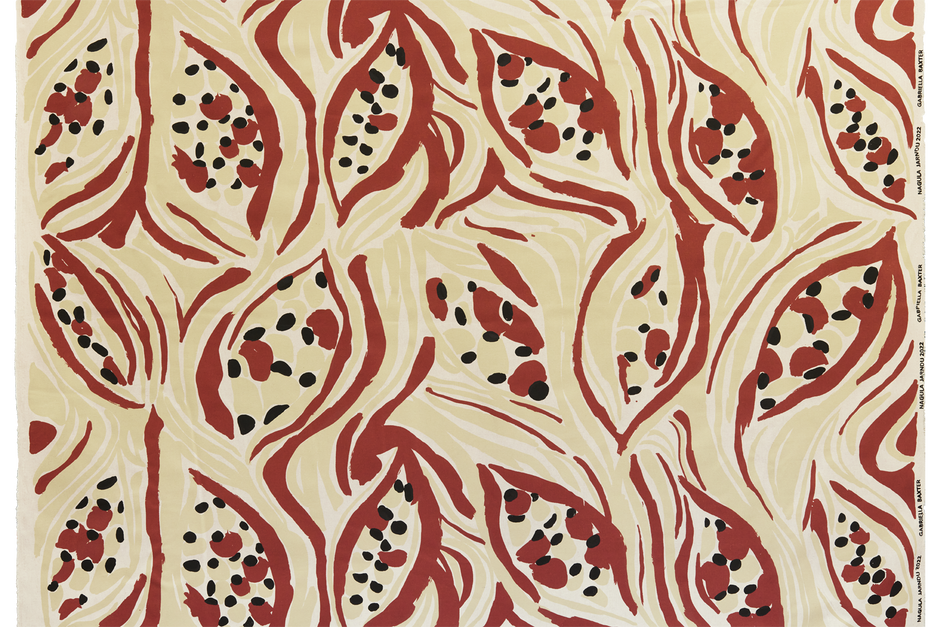 Kurrajong Seed Pod on Birch linen - Gabriella Baxter