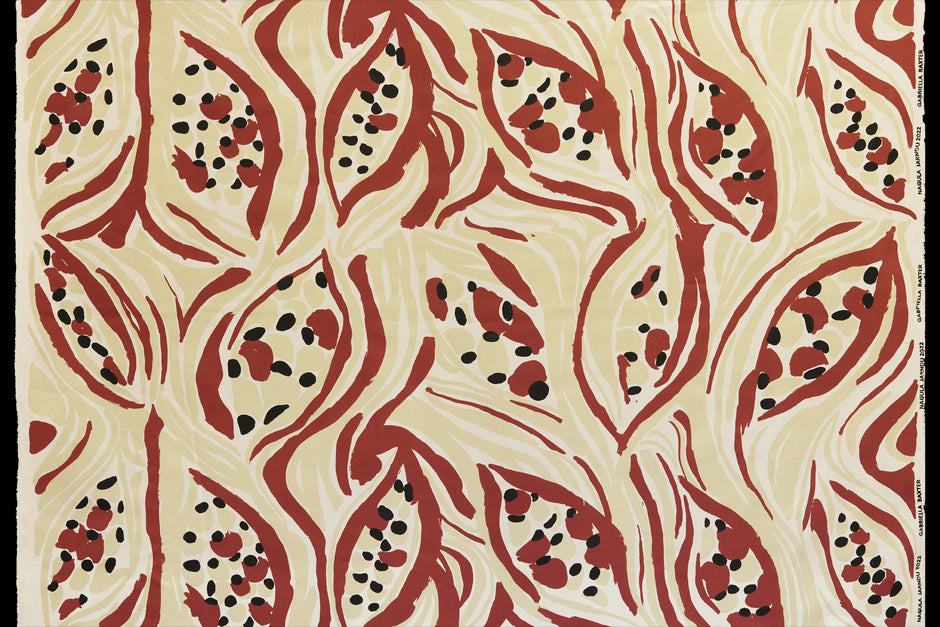Kurrajong Seed Pod on Birch linen - Gabriella Baxter