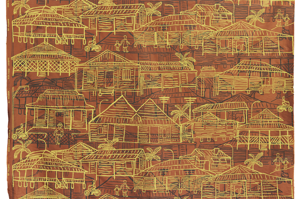 Yalirragub Buru (our place from before) on silk - Martha Lee