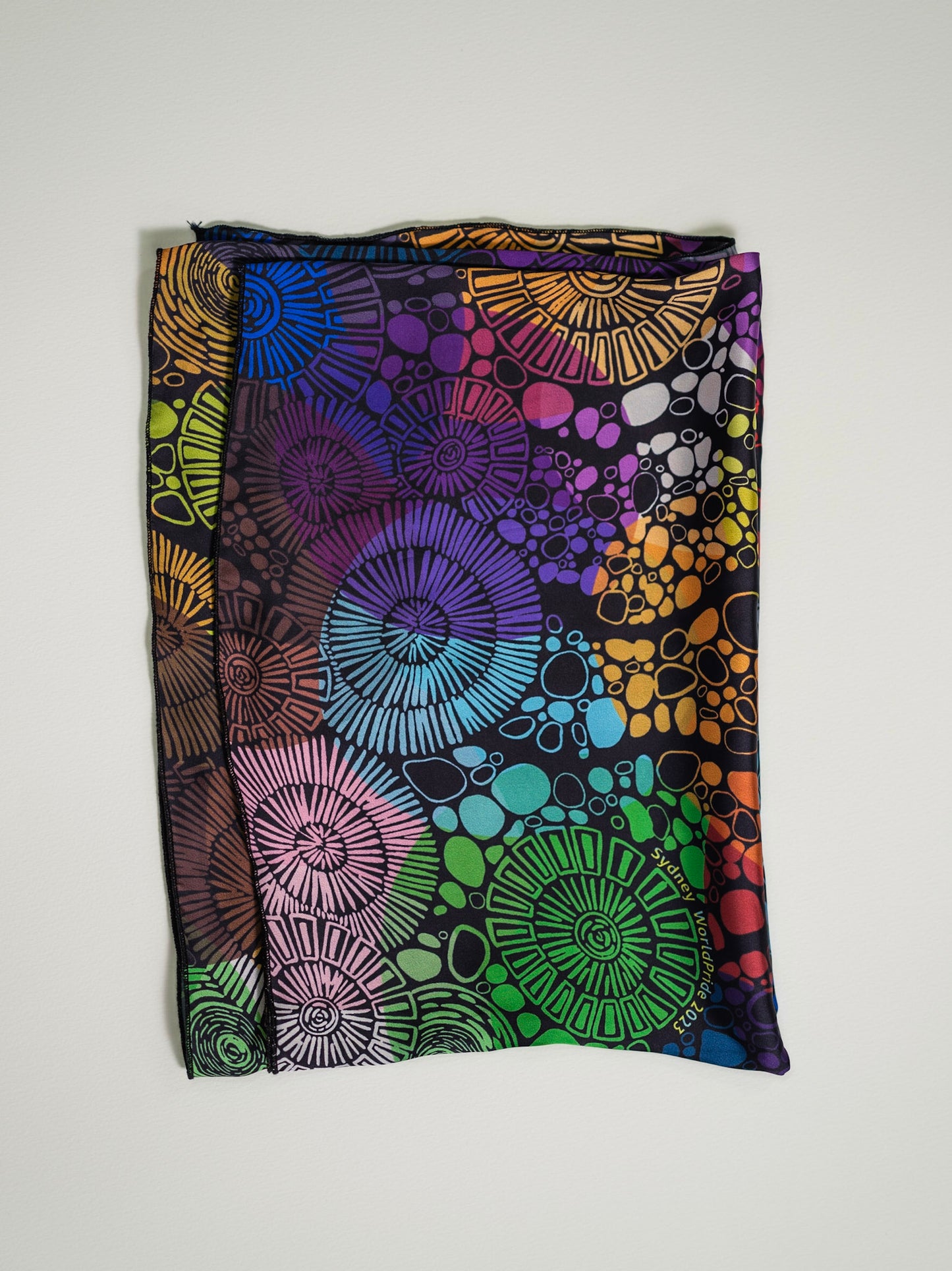 Silk sateen scarves