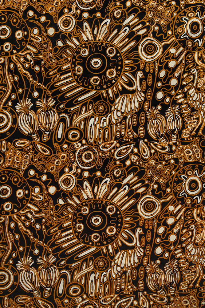 Noongar Boodja on linen - Dena Gower